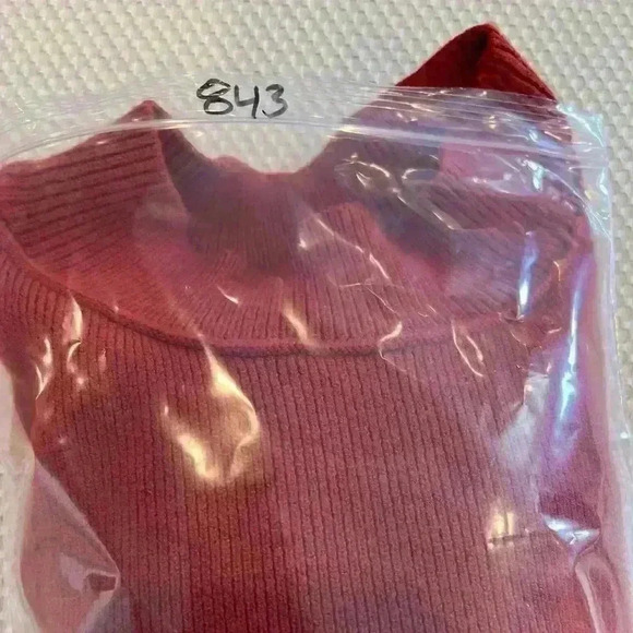 ✨ZESICA Mock TURTLENECK BATWING SLEEVE RIBBED KNIT  Batwing SWEATER Medium - Picture 8 of 9